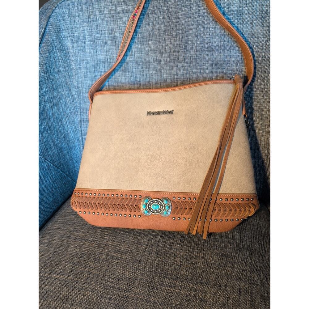 Montana‎ West Genuine Leather Concealed Carry Tote HandBag Purse Handgun Holster